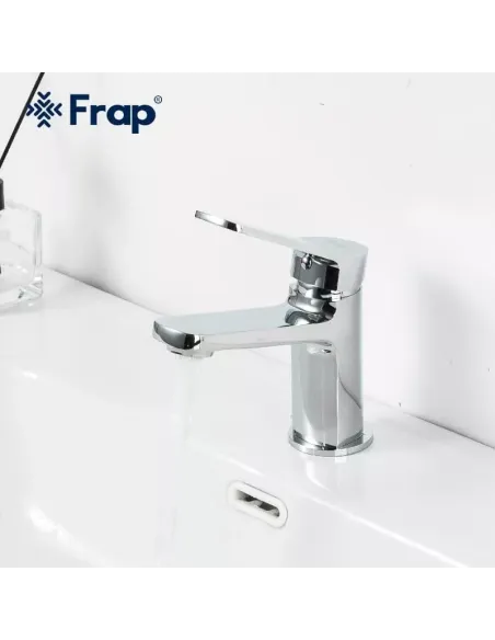Змішувач для умивальника Frap F1061, одноважільний, хром