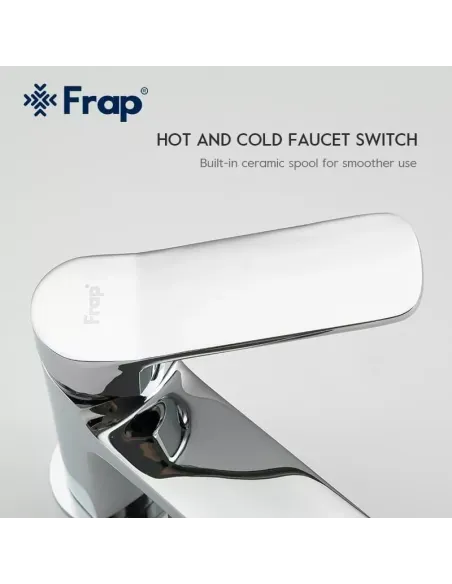 Змішувач для умивальника Frap F1061, одноважільний, хром
