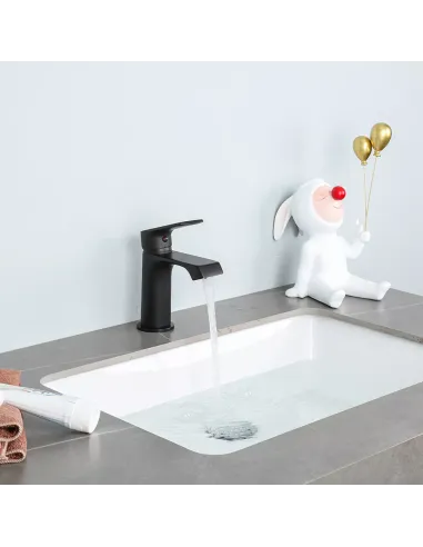 Змішувач для умивальника Frap F1071-6, одноважільний, чорний