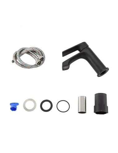 Змішувач для умивальника Frap F1071-6, одноважільний, чорний