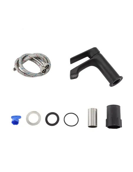 Змішувач для умивальника Frap F1071-6, одноважільний, чорний