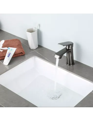 Смеситель для умывальника Frap F1071-9, однорычажный, графит