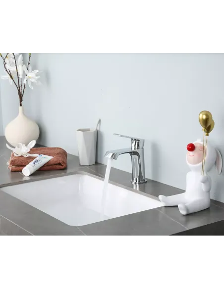 Смеситель для умывальника Frap F1071, однорычажный, хром