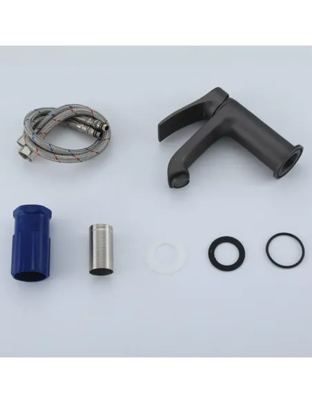 Смеситель для умывальника Frap F1075-9, однорычажный, серый