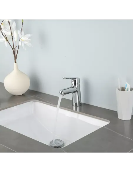 Змішувач для умивальника Frap F1017, одноважільний, хром