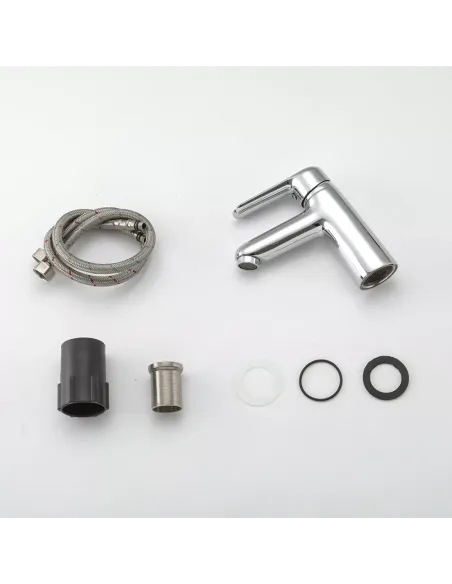 Змішувач для умивальника Frap F1017, одноважільний, хром