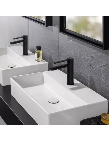 Змішувач для умивальника Frap F1067-6, одноважільний, чорний