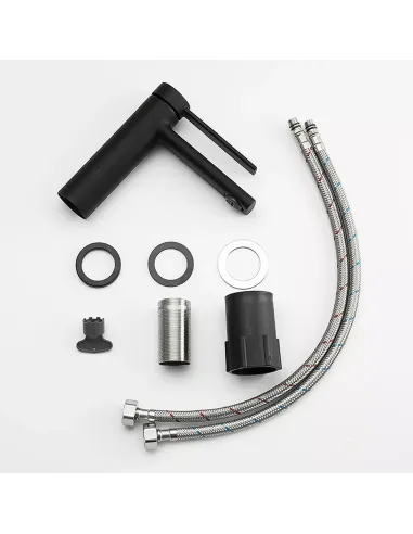 Смеситель для умывальника Frap F1067-6, однорычажный, черный