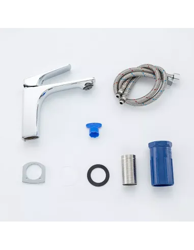 Змішувач для умивальника Frap F1087, одноважільний, хром