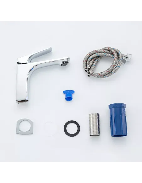 Змішувач для умивальника Frap F1087, одноважільний, хром