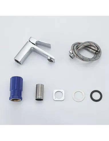 Смеситель для умывальника Frap F1084, однорычажный, хром