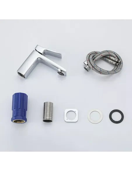 Змішувач для умивальника Frap F1084, одноважільний, хром