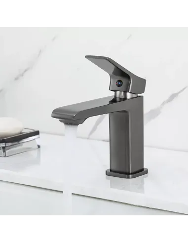 Смеситель для умывальника Frap F1084-9, однорычажный, графит