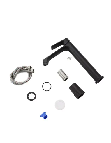 Змішувач для умивальника Frap F1071-26 високий, одноважільний, чорний