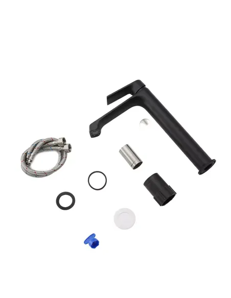 Змішувач для умивальника Frap F1071-26 високий, одноважільний, чорний