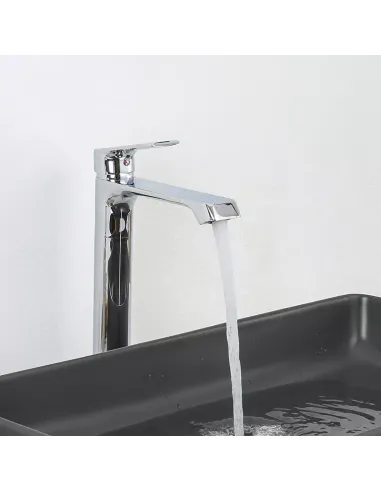 Змішувач для умивальника Frap F1071-2 високий, одноважільний, хром