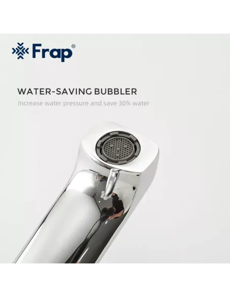 Змішувач для умивальника Frap F1071-2 високий, одноважільний, хром