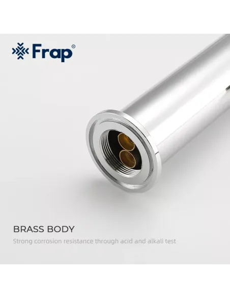 Змішувач для умивальника Frap F1071-2 високий, одноважільний, хром