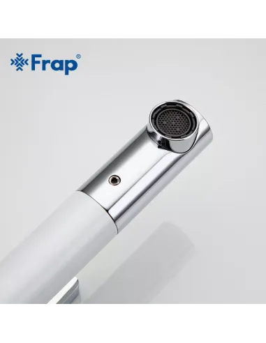 Смеситель для умывальника Frap F1052-14 высокий, однорычажный, белый