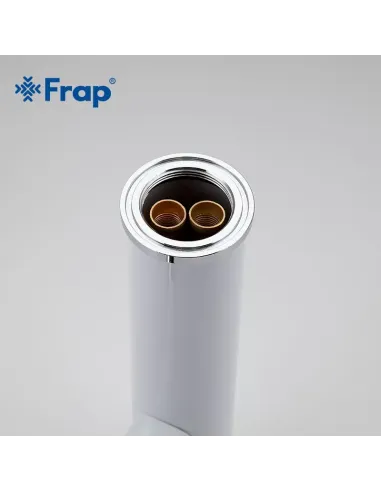 Смеситель для умывальника Frap F1052-14 высокий, однорычажный, белый
