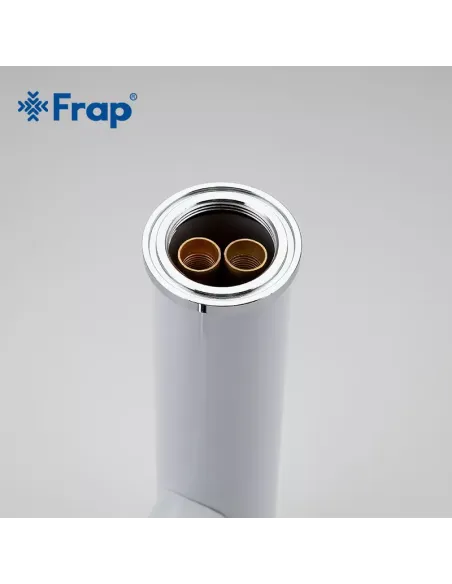 Смеситель для умывальника Frap F1052-14 высокий, однорычажный, белый