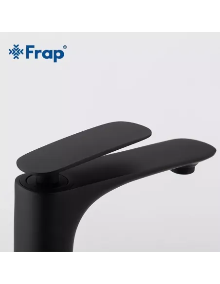 Смеситель для умывальника Frap F1052-57 высокий, однорычажный, черный