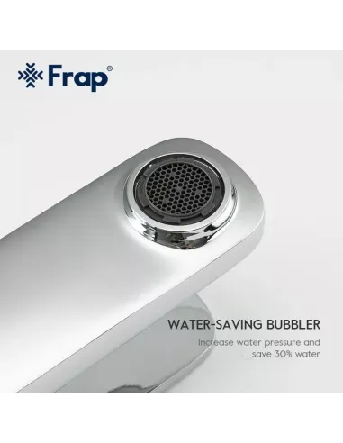 Смеситель для умывальника Frap F1061-2 высокий, однорычажный, хром