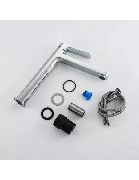 Смеситель для умывальника Frap F1061-2 высокий, однорычажный, хром