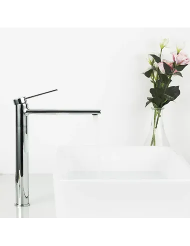 Змішувач для умивальника Frap F1067-2 високий, одноважільний, хром