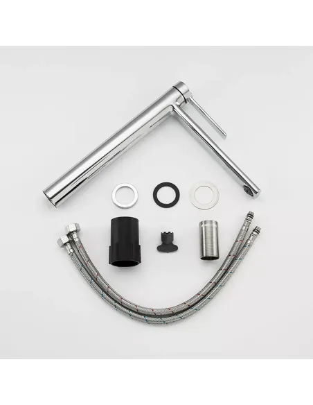 Смеситель для умывальника Frap F1067-2 высокий, однорычажный, хром