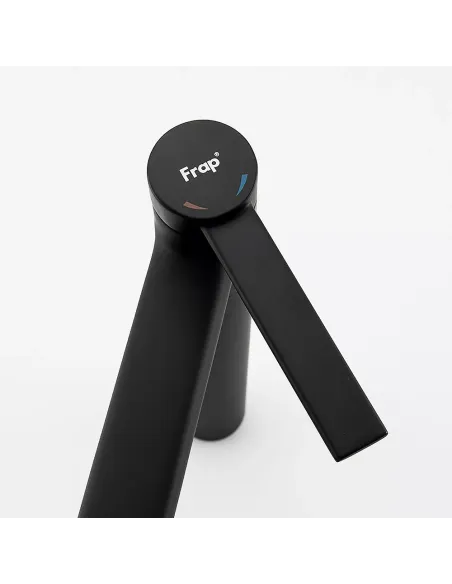 Смеситель для умывальника Frap F1067-62 высокий, однорычажный, черный