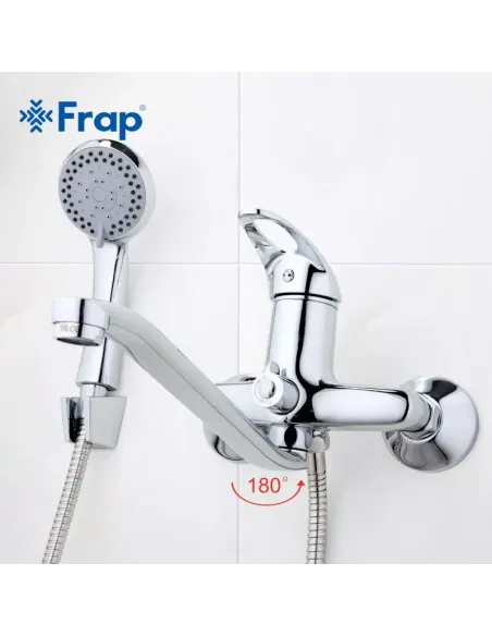 Змішувач для ванни Frap F2203 з душовим набором, хром.