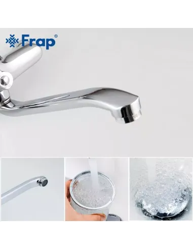 Змішувач для ванни Frap F2203 з душовим набором, хром.