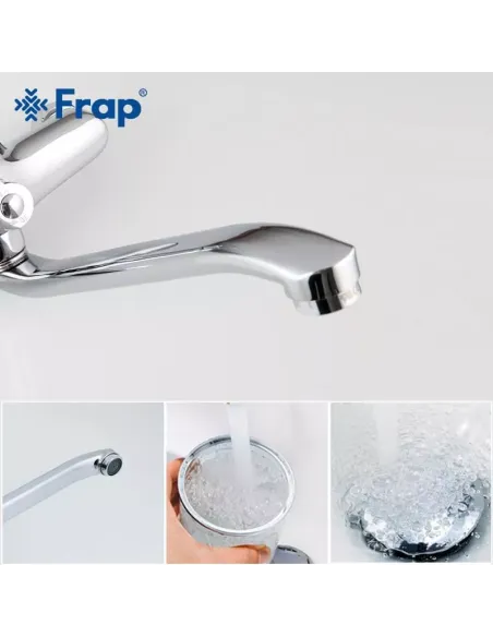 Смеситель для ванны Frap F2203 с душевым набором, хром