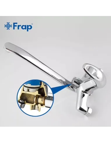 Смеситель для ванны Frap F2203 с душевым набором, хром