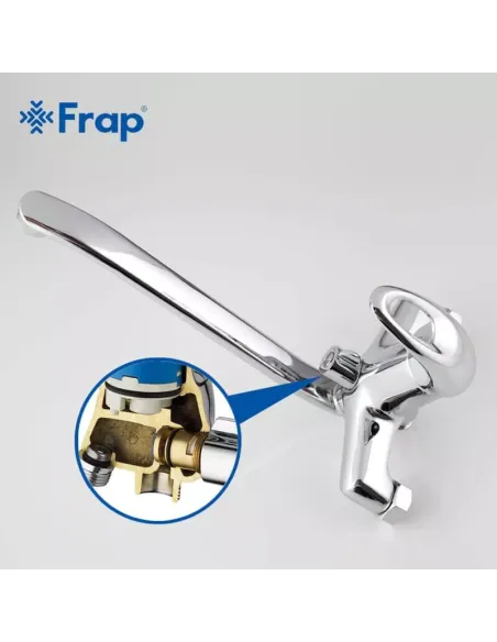 Смеситель для ванны Frap F2203 с душевым набором, хром