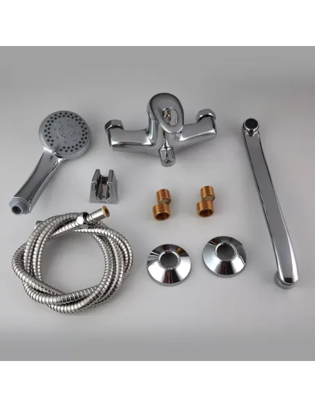 Смеситель для ванны Frap F2203 с душевым набором, хром