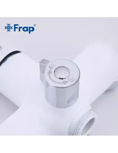Змішувач для ванни Frap F2234 з душовим набором, білий.