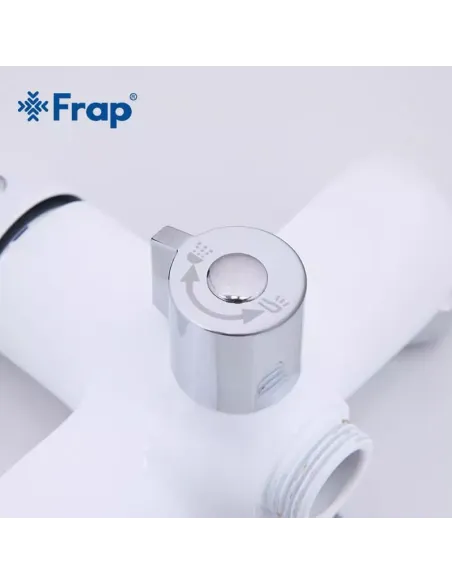 Смеситель для ванны Frap F2234 с душевым набором, белый