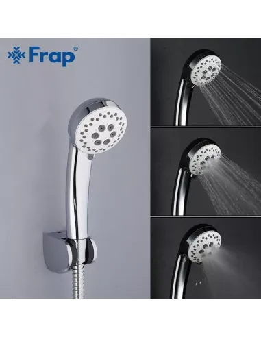Смеситель для ванны Frap F2241 с душевым набором, белый