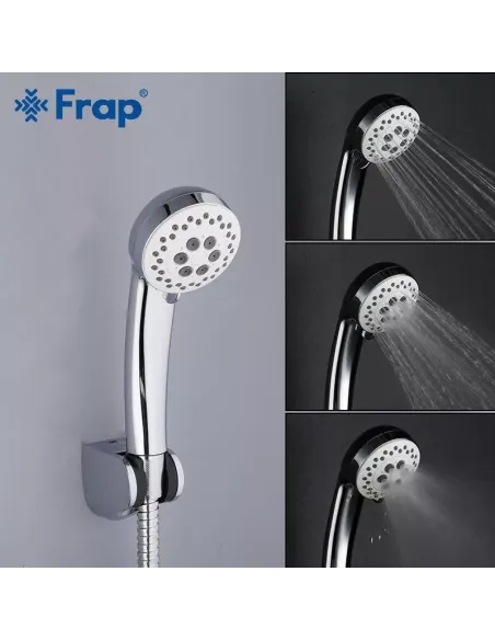 Смеситель для ванны Frap F2241 с душевым набором, белый