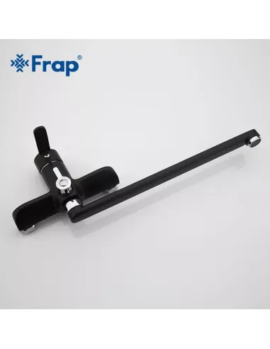 Смеситель для ванны Frap F2242 с душевым набором, черный