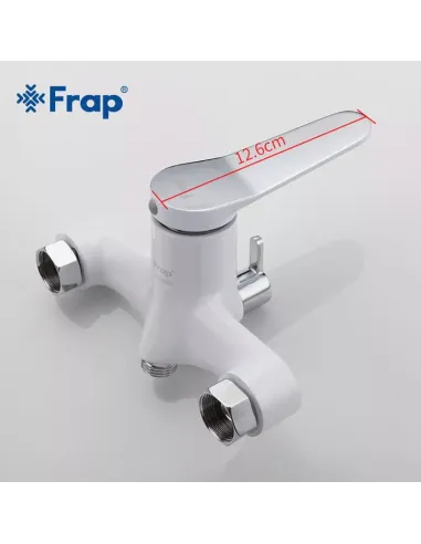 Смеситель для ванны Frap F2245 с душевым набором, белый