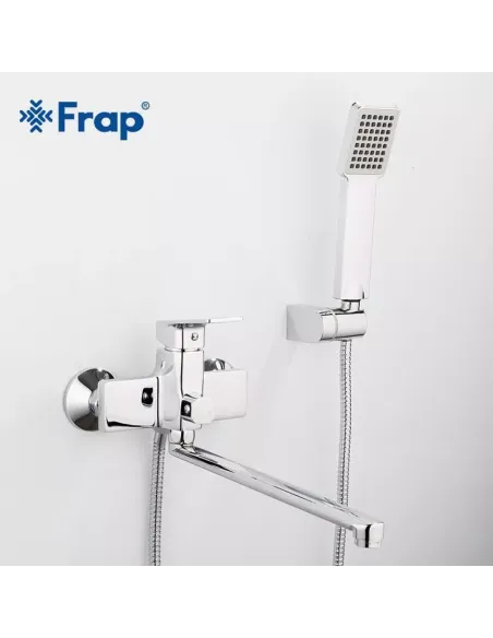 Смеситель для ванны Frap F2246 с душевым набором, хром Смеситель для ванны Frap F2246 с душевым набором, хром