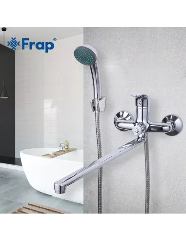 Змішувач для ванни Frap F2236 з душовим набором, хром.