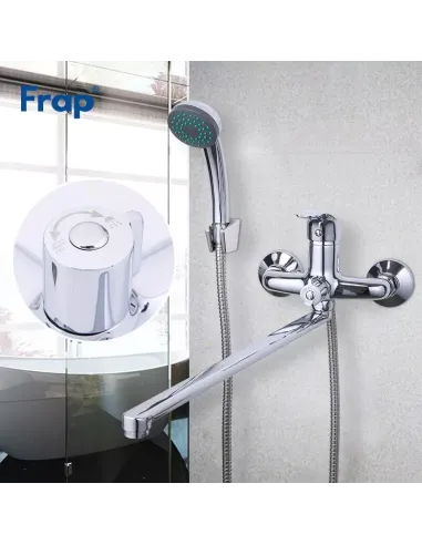 Змішувач для ванни Frap F2236 з душовим набором, хром.