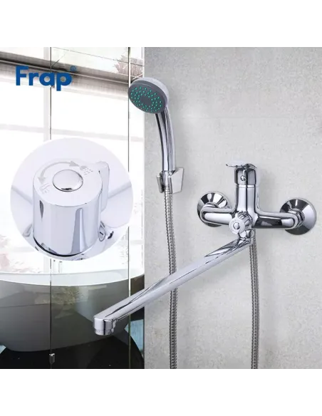 Смеситель для ванны Frap F2236 с душевым набором, хром