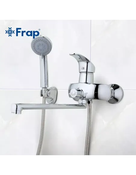 Смеситель для ванны Frap F2221 с душевым набором, хром