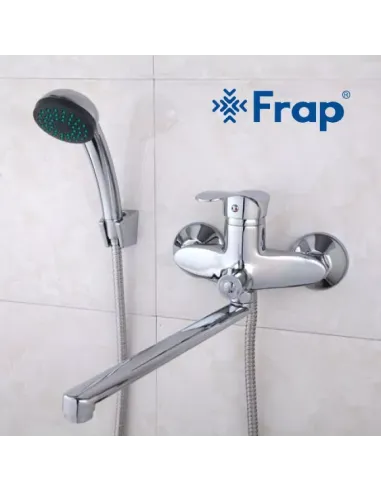 Смеситель для ванны Frap F22001 с душевым набором, хром