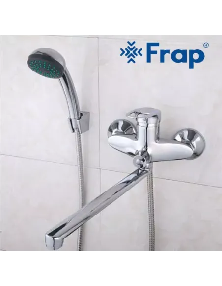 Смеситель для ванны Frap F22004 с душевым набором, хром Смеситель для ванны Frap F22004 с душевым набором, хром